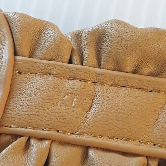 Coldwater Creek Leather Mustard Yellow Ruffle Belt XL Boho Festival Coquette - Picture 10 of 12